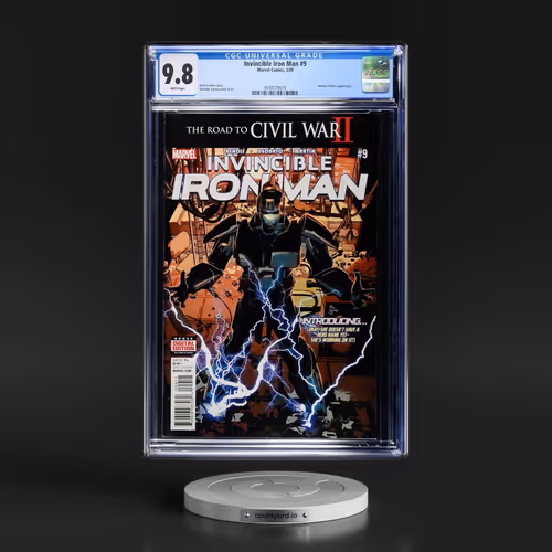 Invincible Iron Man #9 CGC 9.8 White Pages (Marvel Comics, 3/09)