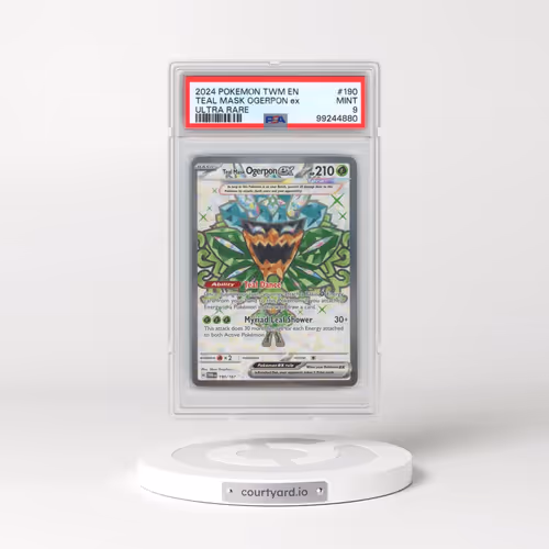 2024 Pokémon Twm EN-Twilight Masquerade #190 Teal Mask Ogerpon EX - Holo Ultra Rare (PSA 9 MINT)