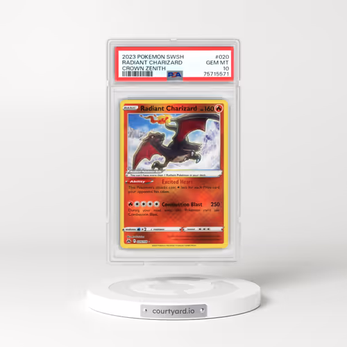 2023 Pokémon Sword and Shield Crown Zenith #020 Radiant Charizard - Holo (PSA 10 GEM MINT)