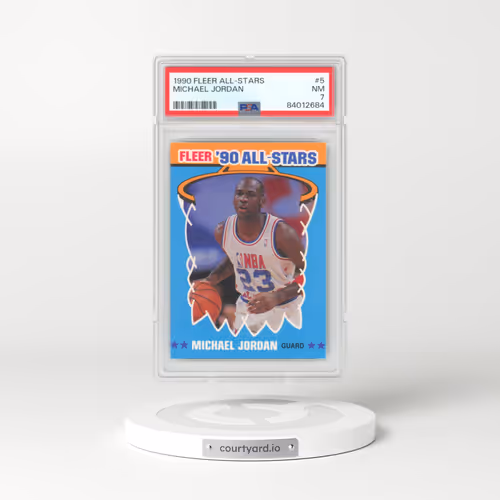 1990 Fleer All-Stars #5 Michael Jordan (PSA 7 NM)