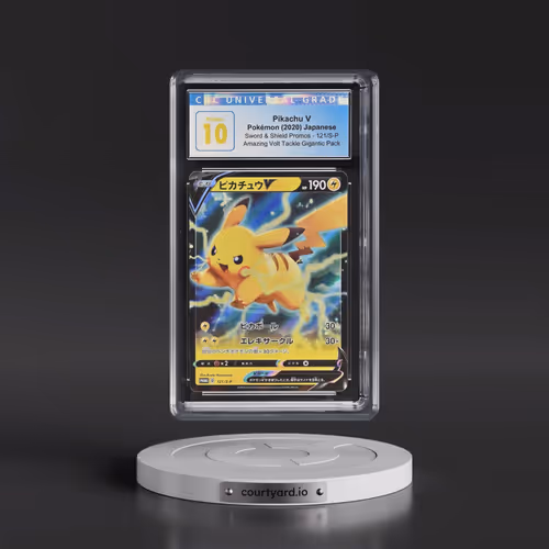 2020 Pokémon S Promo #121 Pikachu V - Holo Amazing Volt Tackle Gigantic Pack Set (CGC 10 PRISTINE)