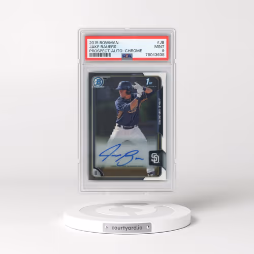 2015 Bowman Prospect Autograph #JB Jake Bauers - Chrome (PSA 9 MINT)