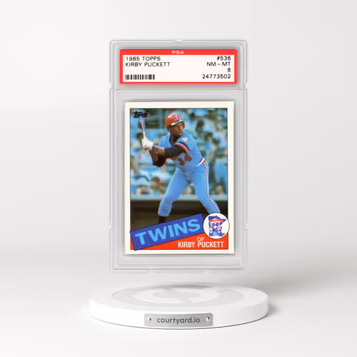 1985 Topps #536 Kirby Puckett (PSA 8 NM-MT)