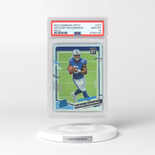 2023 Panini Donruss Optic #247 Anthony Richardson - Holo (PSA 10 GEM MINT)
