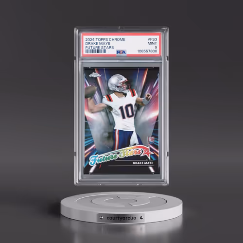 2024 Topps Chrome Future Stars #FS3 Drake Maye (PSA 9 MINT)