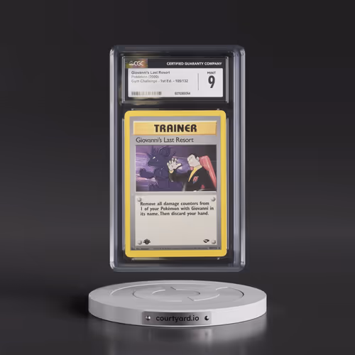 2000 Gym Challenge #105/132 Giovanni's Last Resort - 1st Edition 1st Edition (CGC 9 MINT)
