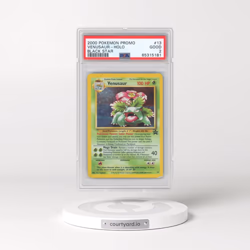 2000 Pokémon Promo Black Star #13 Venusaur - Holo (PSA 2 GOOD)