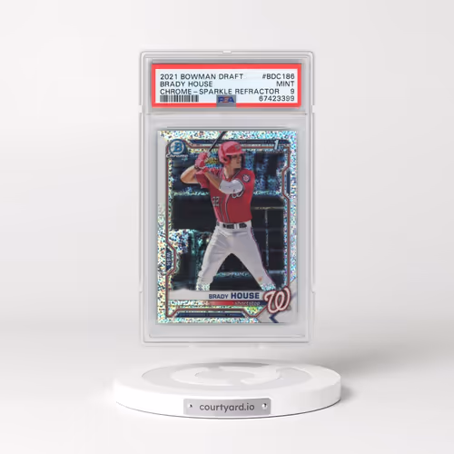 2021 Bowman Draft #BDC186 Brady House - Chrome-Sparkle Refractor (PSA 9 MINT)
