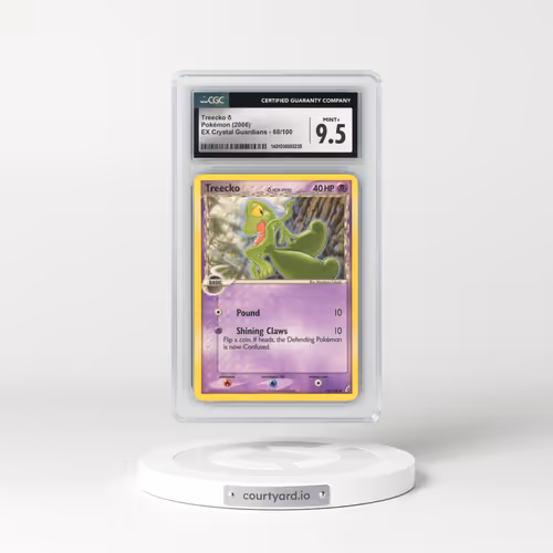 2006 EX Crystal Guardians #68/100 Treecko δ (CGC 9.5 MINT+)