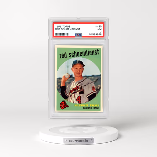 1959 Topps #480 Red Schoendienst (PSA 7 NM)