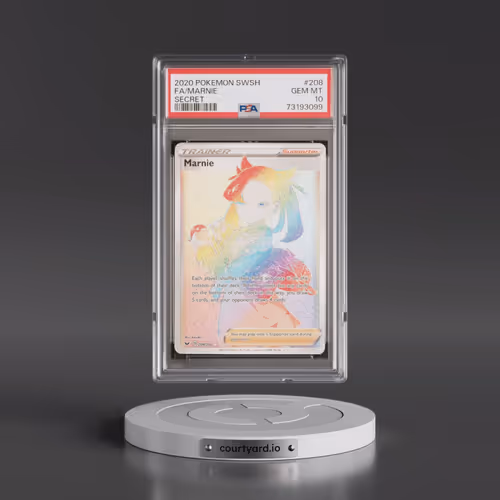2020 Pokémon Sword & Shield #208 Marnie - Full Art Secret (PSA 10 GEM MINT)
