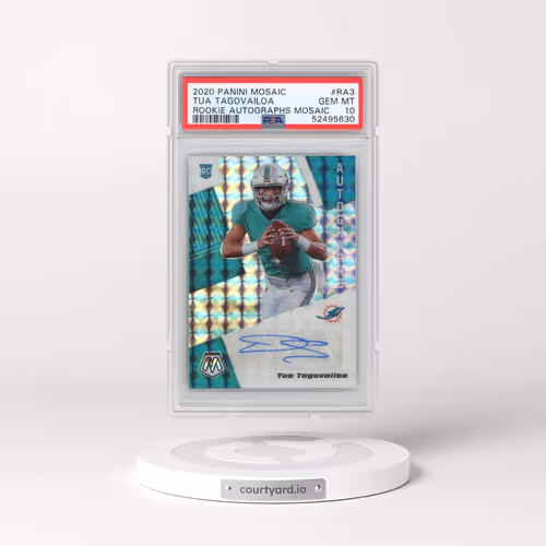2020 Panini Mosaic Rookie Autographs Mosaic #RA3 Tua Tagovailoa (PSA 10 GEM MINT)