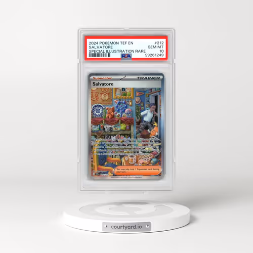 2024 Pokémon Tef EN-Temporal Forces #212 Salvatore - Special Illustration Rare (PSA 10 GEM MINT)