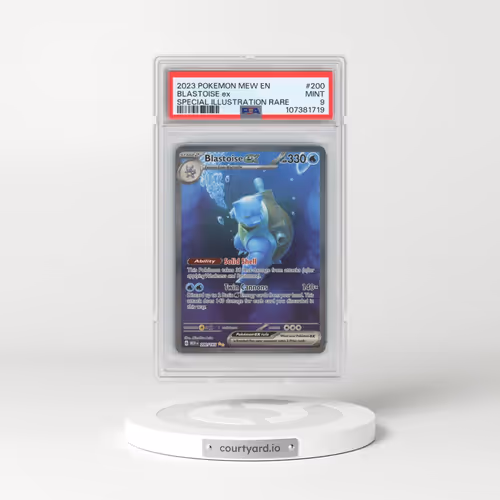 2023 Pokémon Mew EN-151 #200 Blastoise EX - Holo Special Illustration Rare (PSA 9 MINT)