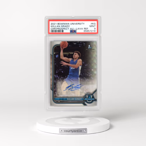 2021 Bowman University Chrome Prospect Autographs #KG Kellan Grady Lava Refractor