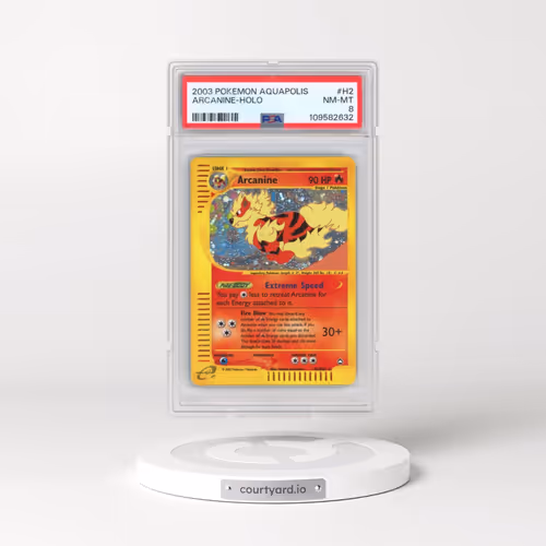 2003 Pokémon Aquapolis #H2 Arcanine - Holo (PSA 8 NM-MT)