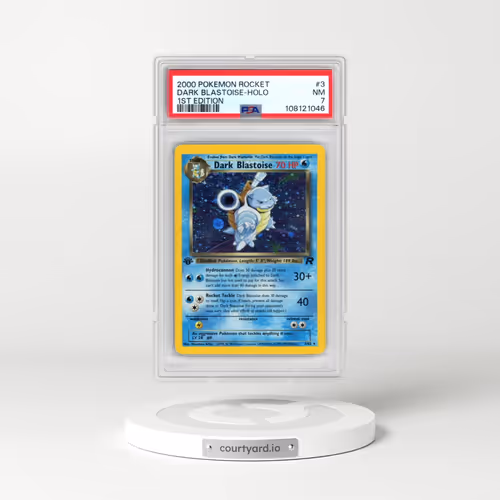 2000 Pokémon Rocket #3 Dark Blastoise - 1st Edition Holo (PSA 7 NM)
