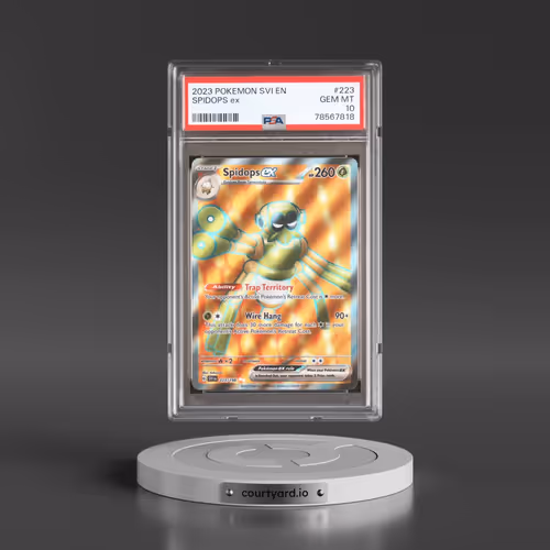 2023 Pokémon Svi EN-Scarlet & Violet #223 Spidops EX - Holo Ultra Rare (PSA 10 GEM MINT)