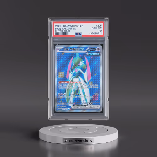 2023 Pokémon Par EN-Paradox Rift #225 Iron Valiant EX - Holo Ultra Rare (PSA 10 GEM MINT)