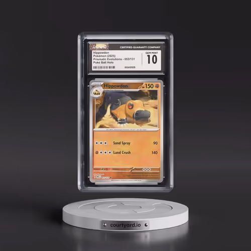 2024 Prismatic Evolutions - PRE EN #053/131 Hippowdon - Poké Ball Holo (CGC 10 GEM MINT)