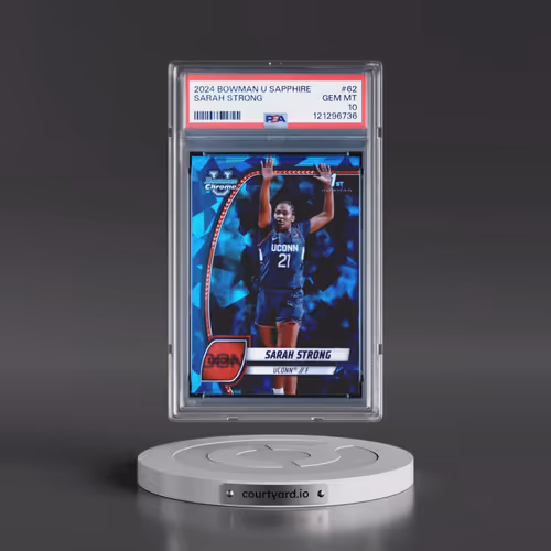 2024 Bowman University Chrome Sapphire #62 Sarah Strong (PSA 10 GEM MINT)