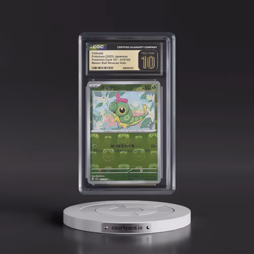 2023 Pokémon Card 151 #010/165 Caterpie - Reverse Holo Master Ball (CGC 10 PRISTINE)