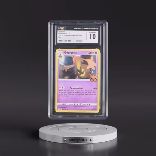 2022 Trick or Trade BOOster #077/203 Gourgeist - Holo (Pumpkin Stamp) (CGC 10 GEM MINT)