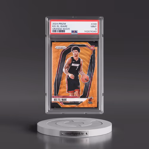 2024 Panini Prizm #248 Kel'El Ware - Orange Wave (PSA 9 MINT)