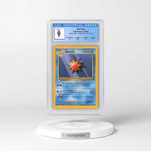 1999 Base Set #64/102 Starmie (CGC 9 MINT)
