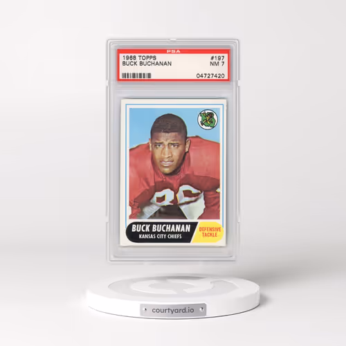 1968 Topps #197 Buck Buchanan (PSA 7 NM)