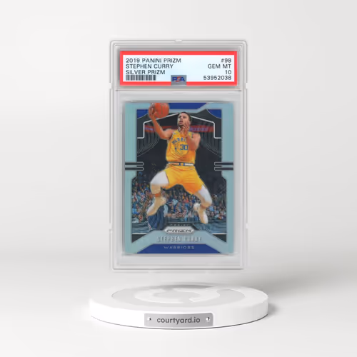 2019 Panini Prizm #98 Stephen Curry - Silver Prizm (PSA 10 GEM MINT)