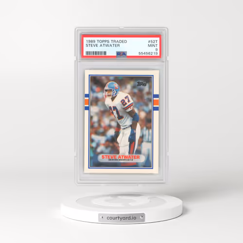 1989 Topps Traded #52T Steve Atwater (PSA 9 MINT)