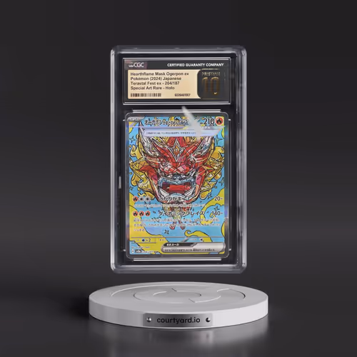 2024 Pokémon Sv8a-Terastal Fest EX #204 Hearthflame Mask Ogerpon EX - Holo Special Art Rare (CGC 10