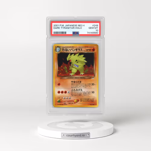 2001 Pokémon Neo 4 #248 Dark Tyranitar - Holo (PSA 10 GEM MINT)