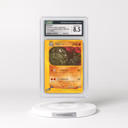 2001 Base Expansion Pack #043/128 Graveler - 1st Edition (CGC 8.5 NM-MT+)