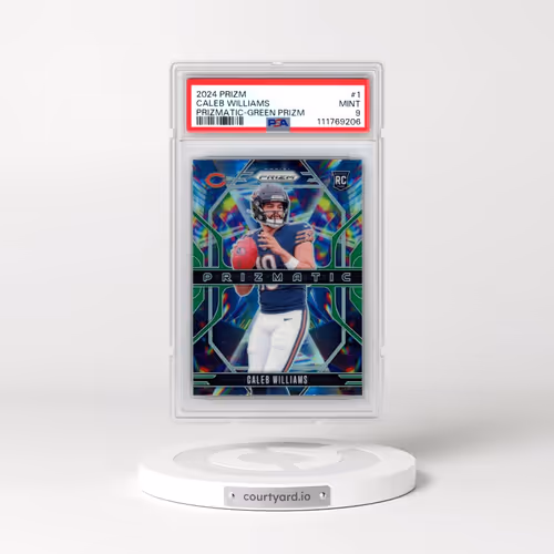 2024 Panini Prizm Prizmatic #1 Caleb Williams - Green Prizm (PSA 9 MINT)