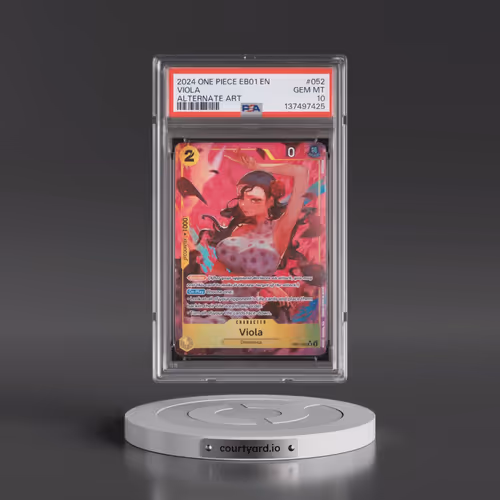 2024 One Piece Extra Booster -Memorial Collection #052 Viola - Alternate Art (PSA 10 GEM MINT)