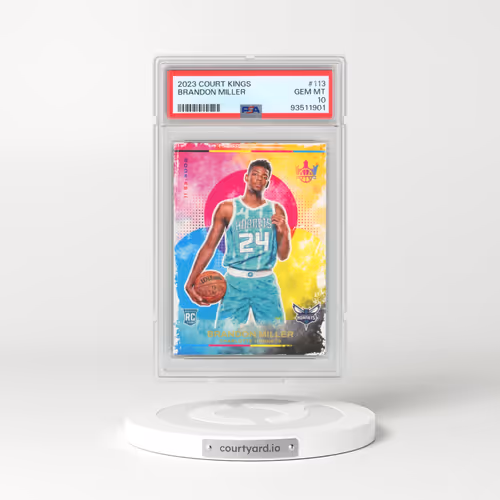 2023 Panini Court Kings #113 Brandon Miller (PSA 10 GEM MINT)