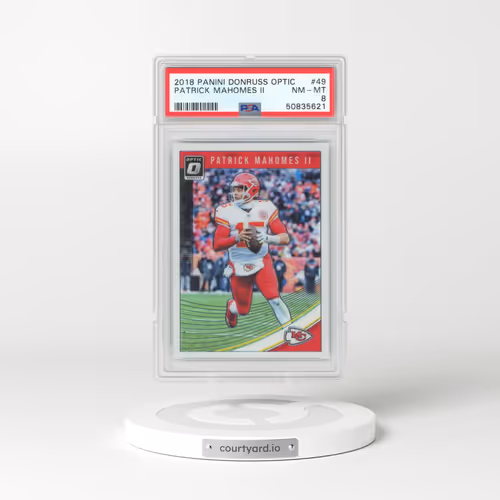 2018 Panini Donruss Optic #49 Patrick Mahomes II (PSA 8 NM-MT)