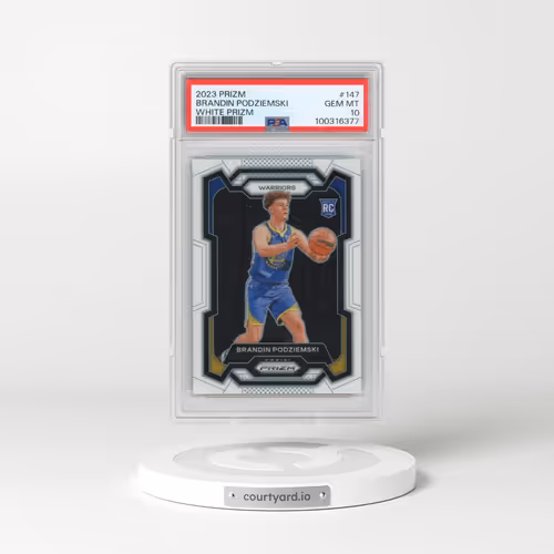 2023 Panini Prizm #147 Brandin Podziemski - White Prizm (PSA 10 GEM MINT)