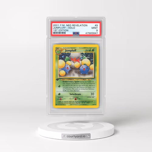 2001 Pokémon Neo Revelation #9 Jumpluff - 1st Edition Holo (PSA 9 MINT)