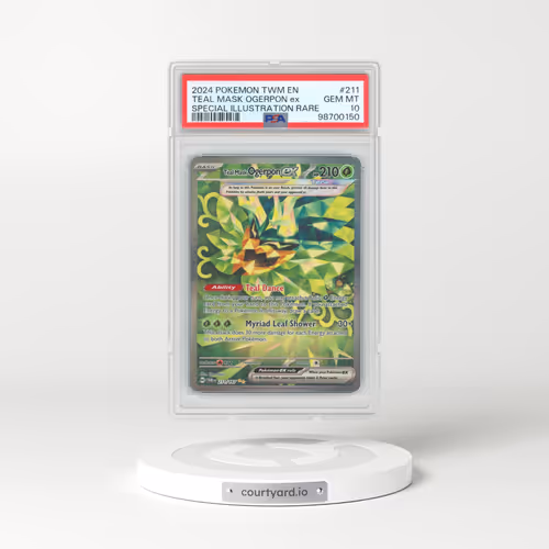 2024 Pokémon Twm EN-Twilight Masquerade #211 Teal Mask Ogerpon EX - Holo Special Illustration Rare (PSA 10 GEM MINT)