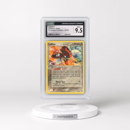 2006 EX Dragon Frontiers #18/101 Ledian δ (CGC 9.5 MINT+)