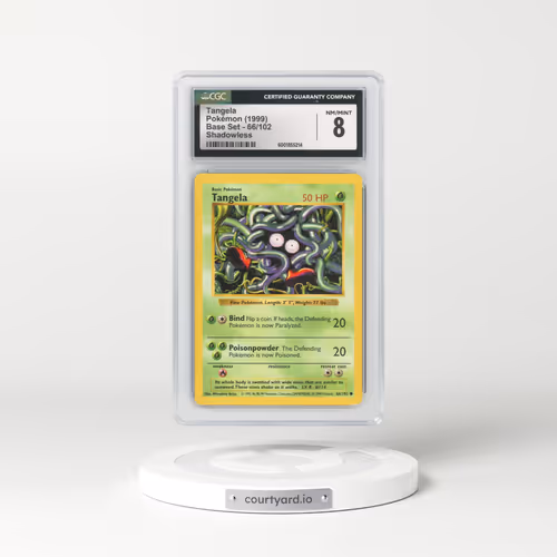 1999 Base Set #66/102 Tangela - Shadowless Shadowless (CGC 8 NM-MT)