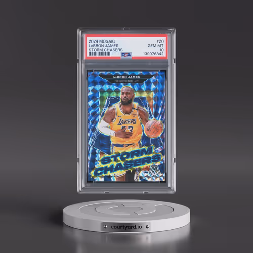 2024 Panini Mosaic Storm Chasers #20 LeBron James (PSA 10 GEM MINT)