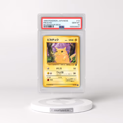 1999 Pokémon Bulbasaur Deck #13 Pikachu (PSA 10 GEM MINT)