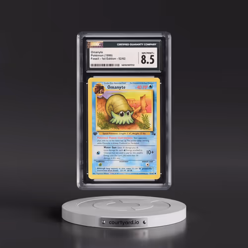 1999 Fossil #52/62 Omanyte - 1st Edition 1st Edition (CGC 8.5 NM-MT+)