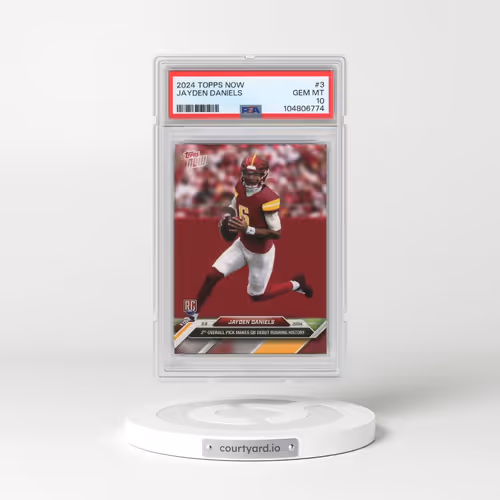 2024 Topps Now #3 Jayden Daniels (PSA 10 GEM MINT)