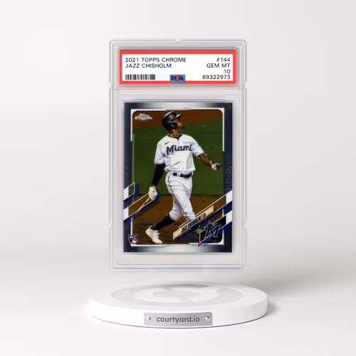 2021 Topps Chrome #144 Jazz Chisholm (PSA 10 GEM MINT)