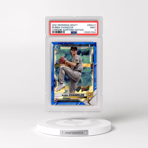 2021 Bowman Draft Chrome Sapphire Edition #BDC41 Bubba Chandler (PSA 9 MINT)
